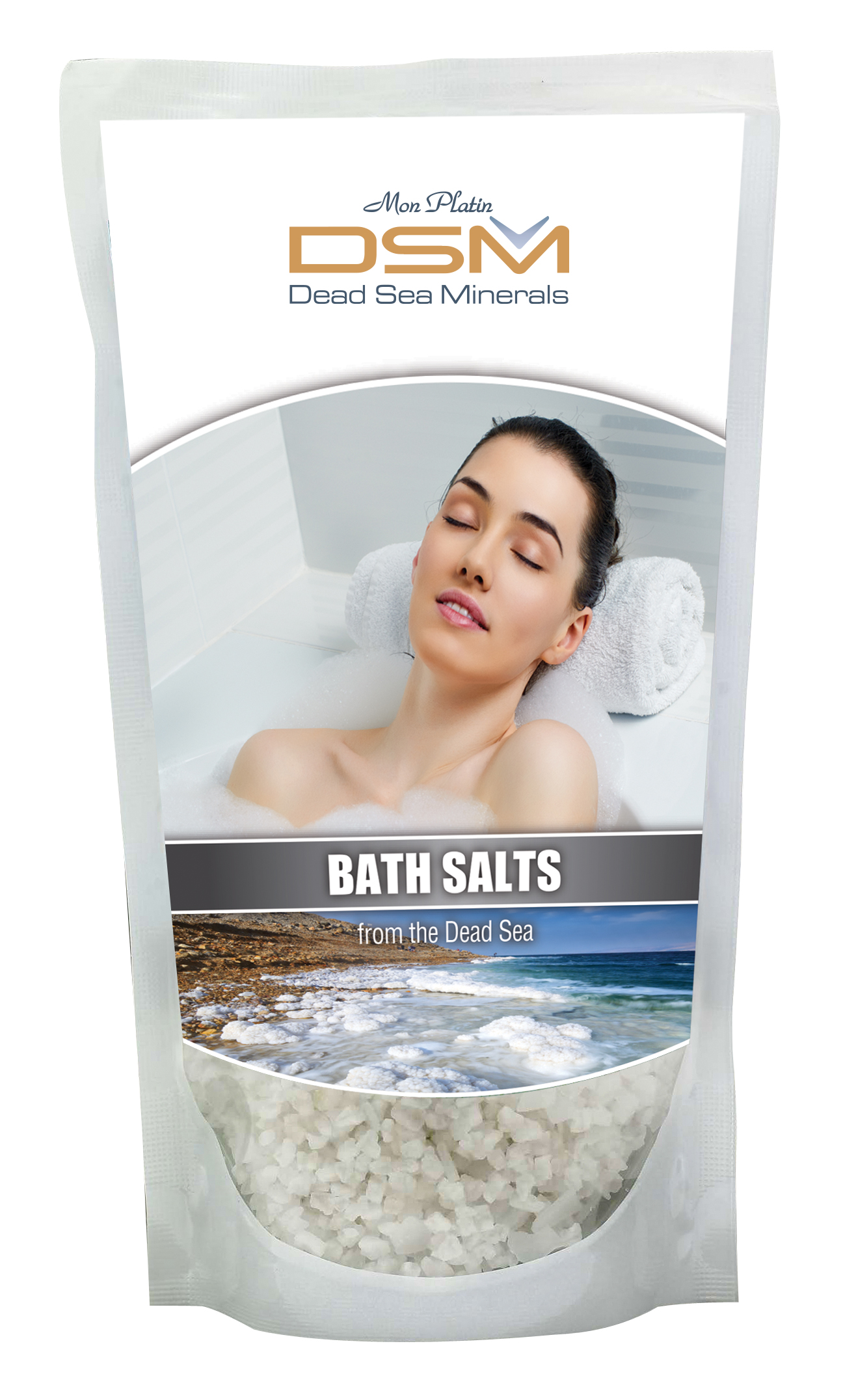 Bath salt plastic bag